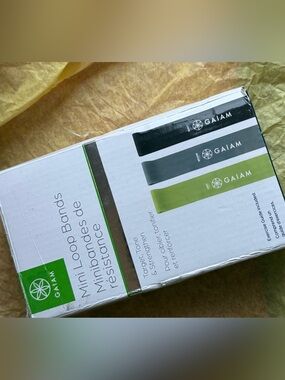 GAIAM Mini Loop Bands — Green and Black Set
